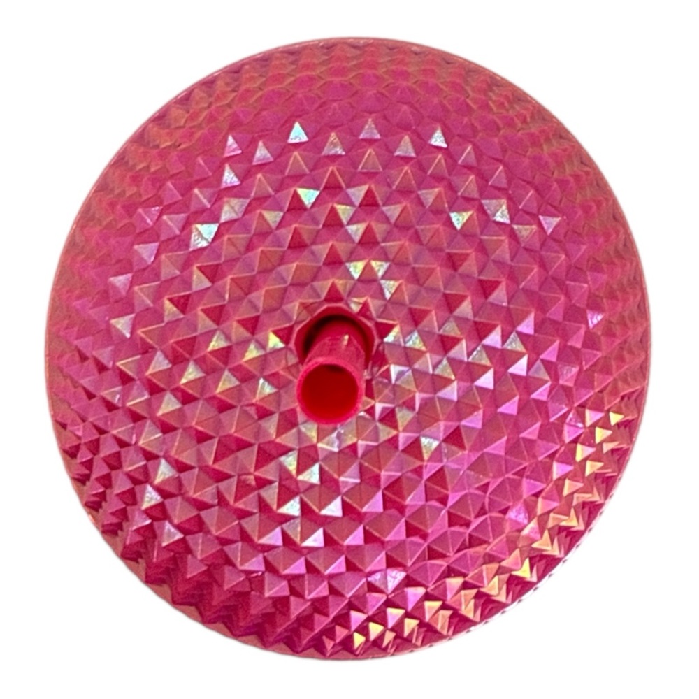 Starbucks 2025 Iridescent Pink Domed Studded 24oz Venti Cold Cup Tumbler. - Picture 9 of 11
